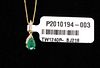 Natural Emerald & Diamond 14K Necklace Pendant