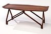 Squarepin Coffee Table with Oxbow Top