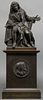 Pigalle Attributed Moliere Bronze Sculpture