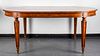 Neoclassical Style Oval Wood Dining Table