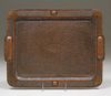 Fred Brosi Hammered Copper Tray c1915
