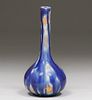 Blue Drip Art Pottery Vase Signed MCA Co