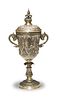 Thai or Burmese Silver Presentation Cup with Lid