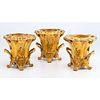Three Gilt Sheffield Armorial Wine Coolers