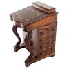 Victorian Davenport Desk with Leather Top