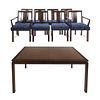 Dunbar Dining Table & Set of Eight Chairs