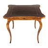 Minton Spidell Leather Top Games Table
