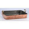 A Large French Copper Roasting Pan