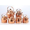 A Group of Continental Copper Kettles