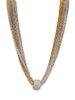 An 18 Karat Two Tone Gold and Diamond Necklace, 49.40 dwts.