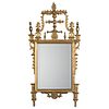 A Federal Style Giltwood Looking Glass