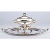 A Gorham Silverplated Serving Dish on Stand
