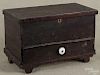 Miniature Pennsylvania stained poplar blanket chest, 19th c., 8 1/2'' h., 12 3/4'' w.