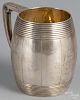 Philadelphia silver barrel-form child's mug, bearing the touch of Krider & Biddle