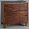 Pennsylvania diminutive pine chest of drawers, 19th c., 15 3/4'' h., 15 1/2'' w., 9'' d.