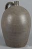 Salt-glazed stoneware jug, 19th/20th c., 16 1/2'' h.