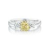 1.00-Carat Fancy Deep Orangy Yellow Diamond Ring