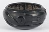 San Ildefonso blackware bowl, signed Isabel Pena, 3 3/4'' h., 7 1/2'' w.