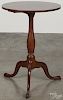 Mahogany candlestand, ca. 1800, with a line inlaid top, 28'' h., 20'' w.