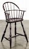 Windsor highchair, by George Flint, New York. Provenance: Estate of George Albicker, Utica, NY.