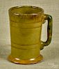 I. S. Stahl redware stein, dated 19??, inscribed on base with lines in German