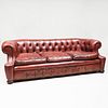 Chesterfield Leather Upholstered Sofa