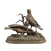 Jules Moigniez Bronze Birds Sculpture