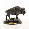 Vintage Bronze Standing Buffalo Sculpture
