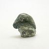 Inuit Tribal Soapstone/Regional Stone Figure Sculpture, Bird On A Rock