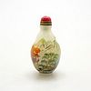 Chinese Vintage Snuff Bottle, Fishing Village & Mountains
