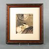 Honore Daumier Mixed Media Framed Art, Ulysses And Penelope