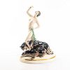 Royal Dux Lady Dancing With Panthers Figurine