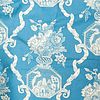 Bolt of Georges Le Manach Cotton Blue Toile Fabric, French
