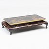 Japanese Black Lacquer and Parcel-Gilt Low Table 