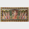 Indian School: Vishnu with Maidens