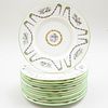 Set of Twelve Mintons Porcelain Soup Plates Decorated with Trophies and Garlands