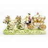 Large Porcelain Figural Group, Horse Drawn Carriage