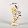 Volkstedt Porcelain Figurine, Woman Dancing