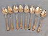 LOT STERLING SILVER SPOONS