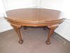 OVAL CHIPPENDALE LIBRARY TABLE 
