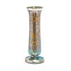 art nouveau Loetz art glass vase silver overlay