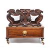 19th Century Victorian Rosewood Canterbury with Drawer