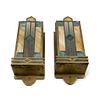 Arts and Crafts Movement Leaded Glass Sconces