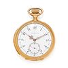 PATEK PHILIPPE, SPAULDING & CO., 18K YELLOW GOLD MINUTE REPEATER OPEN FACE POCKET WATCH, 1906
