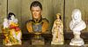 Four Pennsylvania chalkware figures and busts