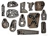 Collection of tin cookie cutters 19th c.