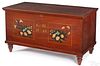 Ohio painted poplar blanket chest, dated 1855