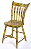 New England painted arrowback side chair