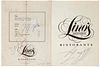 A 1988 Michael Jordan, Mike Tyson, Walter Payton, Richard Dent and Don King Signed Lino's Ristorante Dinner Menu (Beckett LOA),