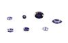 Collection of Seven Loose Natural Iolite Gemstones